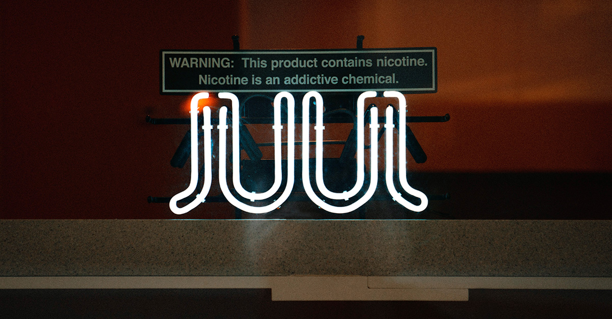 JUUL neon sign